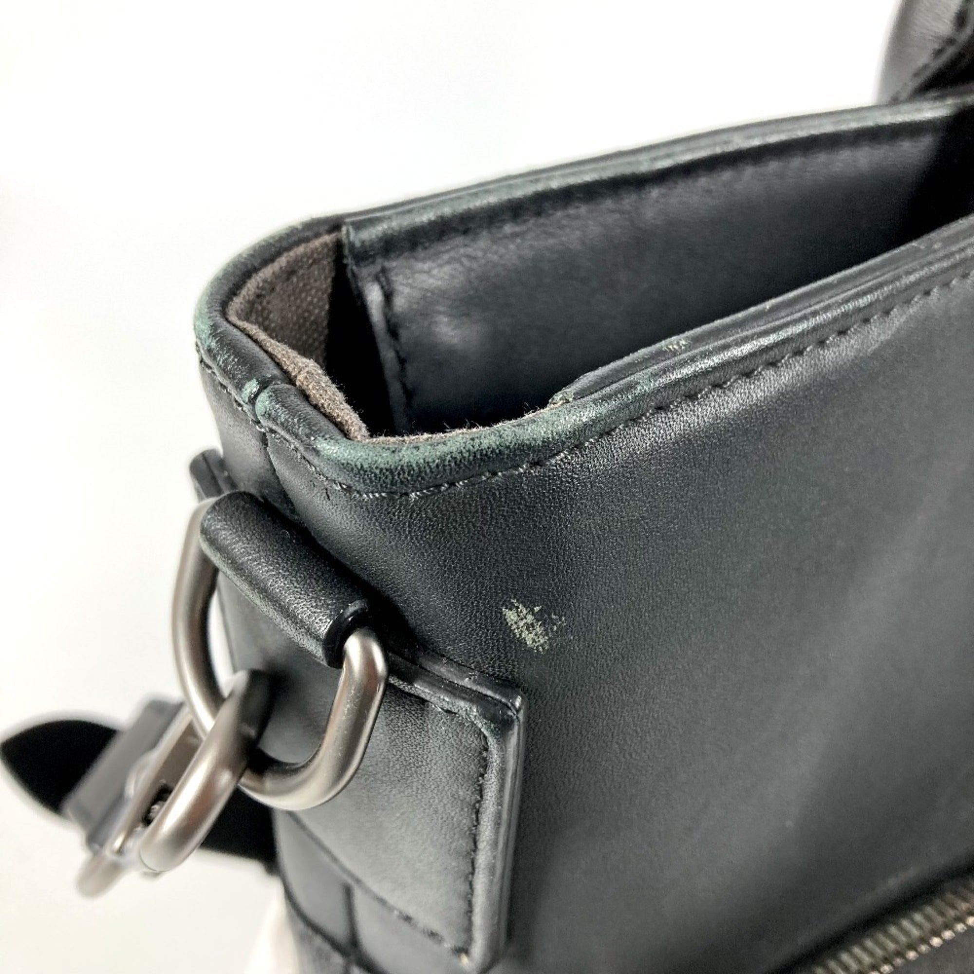 Louis Vuitton Black Onyx Damier Infini Leather Briefcase Handbag Shoulder Bag Tote Bag