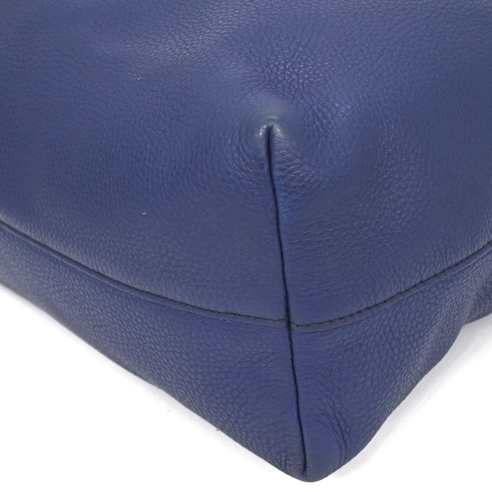 Prada Blue Leather Shoulder Bag Tote Bag