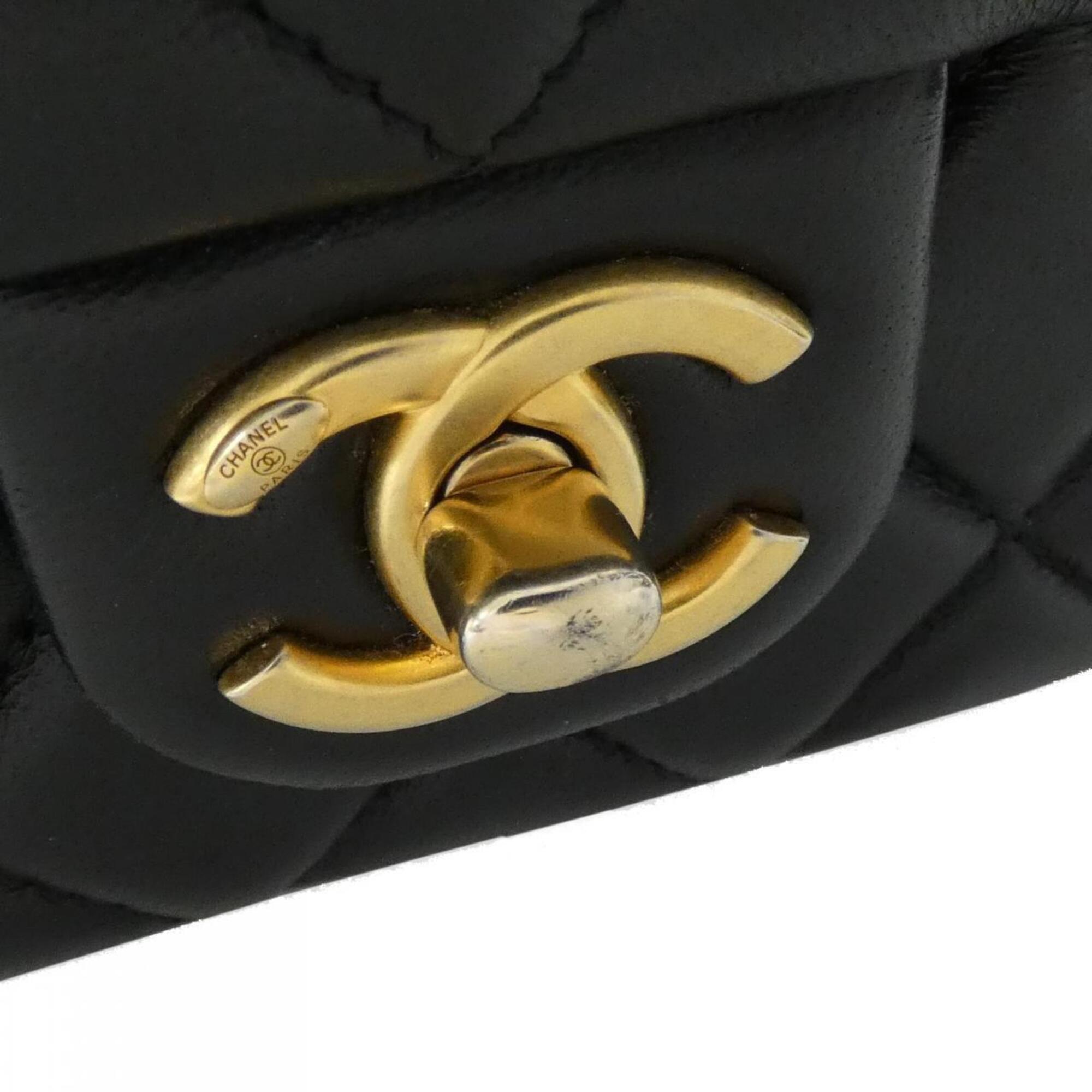 Chanel Black Leather Shoulder Bag