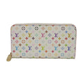 Louis Vuitton Monogram Multi-Color Pink White Monogram Multicolore Canvas Leather Long Wallet