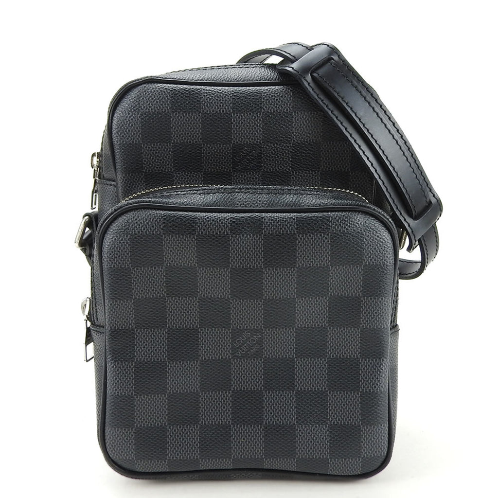 Louis Vuitton Damier Graphite Black Gray Damier Graphite Pochette Shoulder Bag