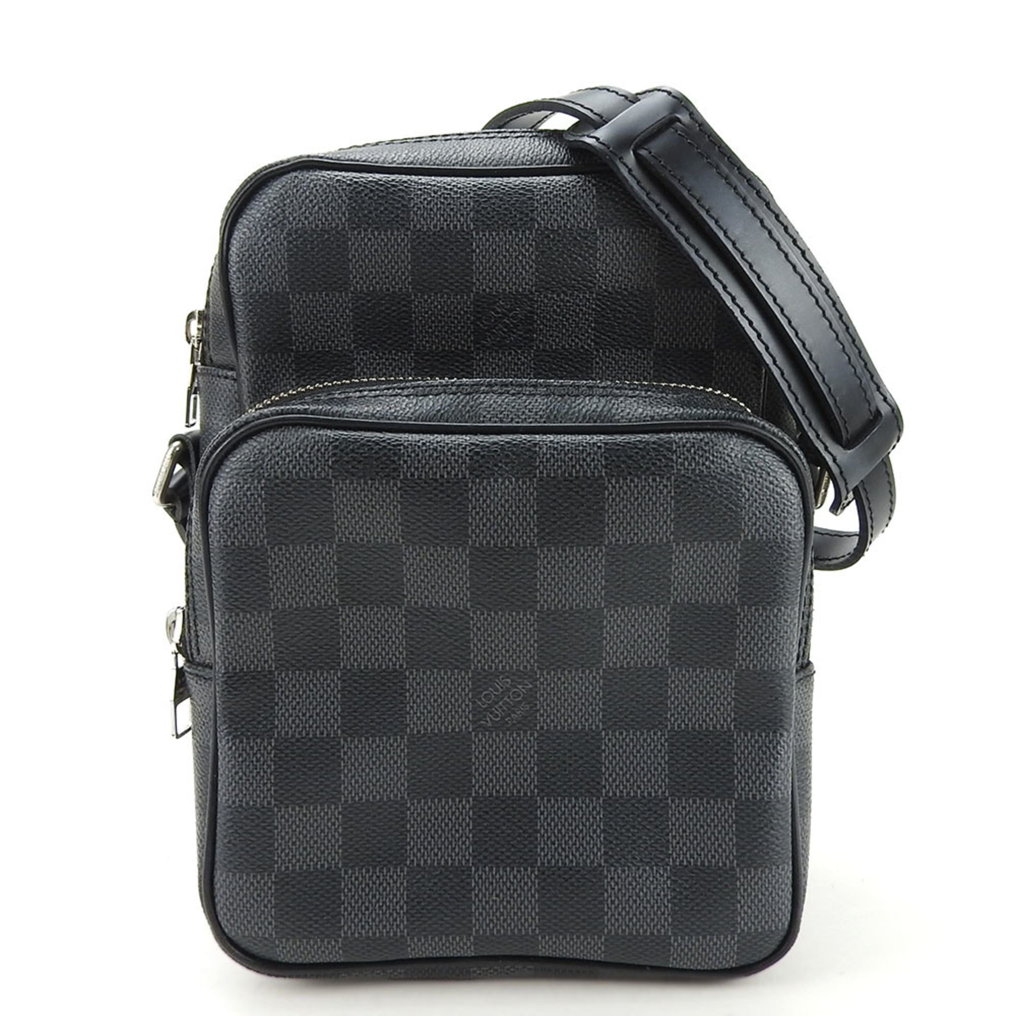 Louis Vuitton Damier Graphite Black Gray Damier Graphite Pochette Shoulder Bag