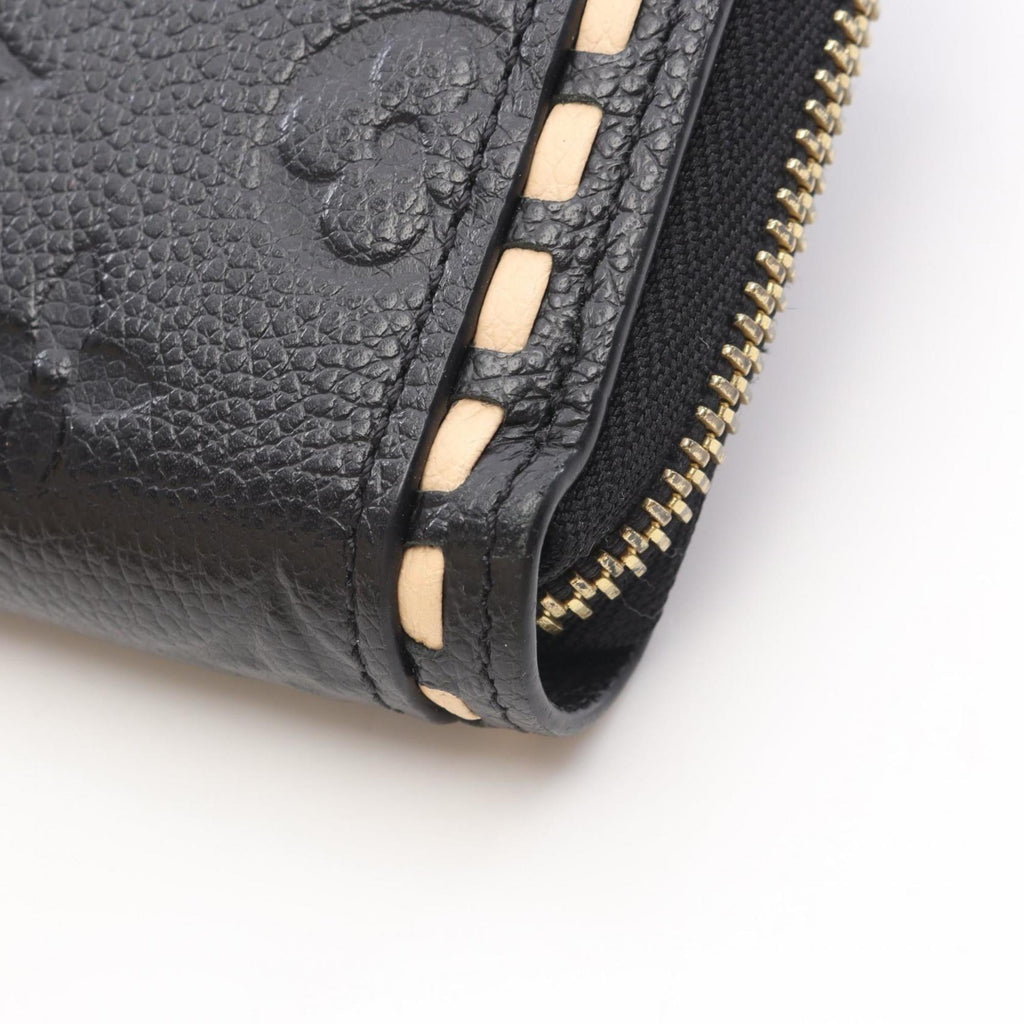 Louis Vuitton Black Ivory Noir Monogram Empreinte Long Wallet