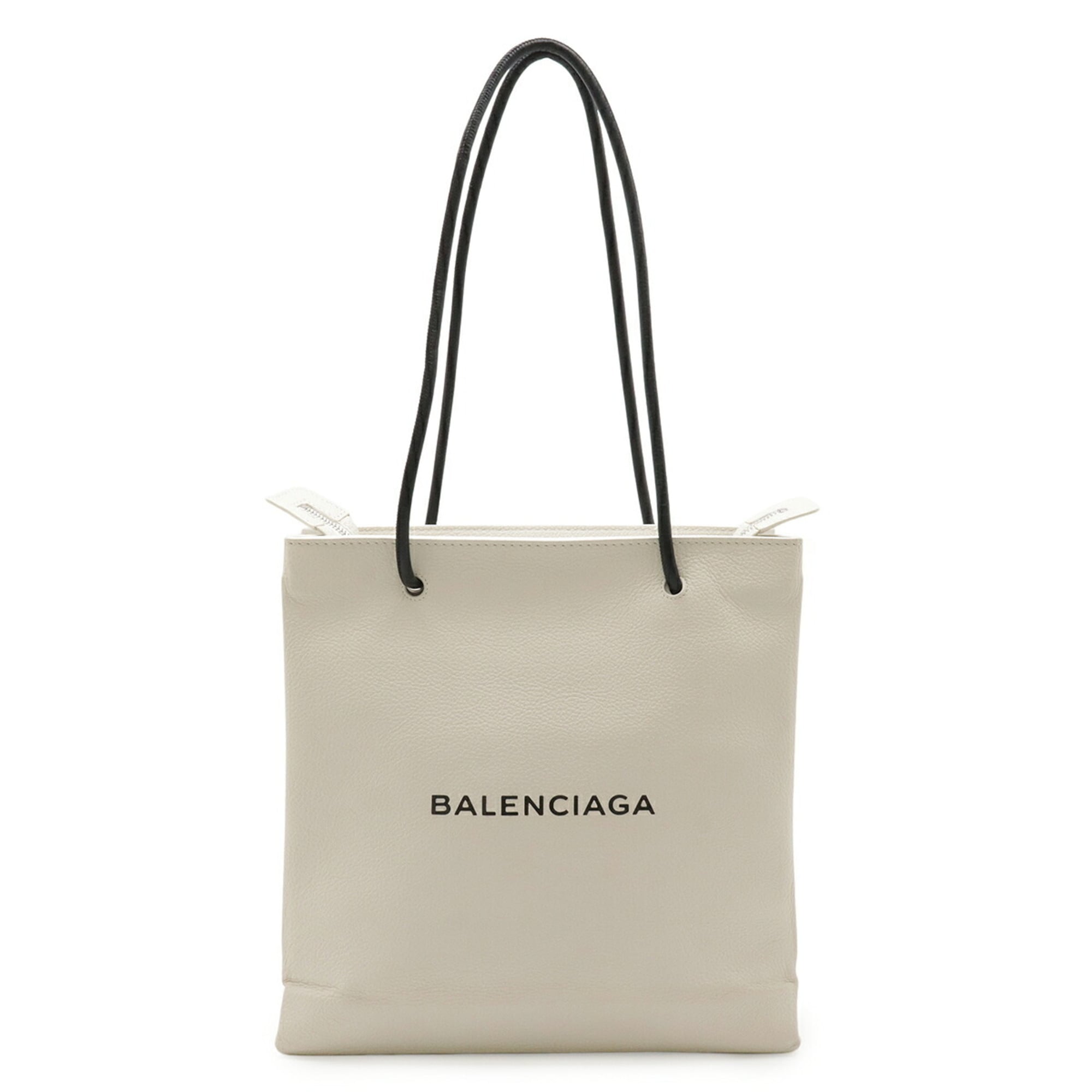 Balenciaga Black Leather Shoulder Bag Tote