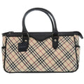 Burberry Multi-Color Leather Cotton Handbag