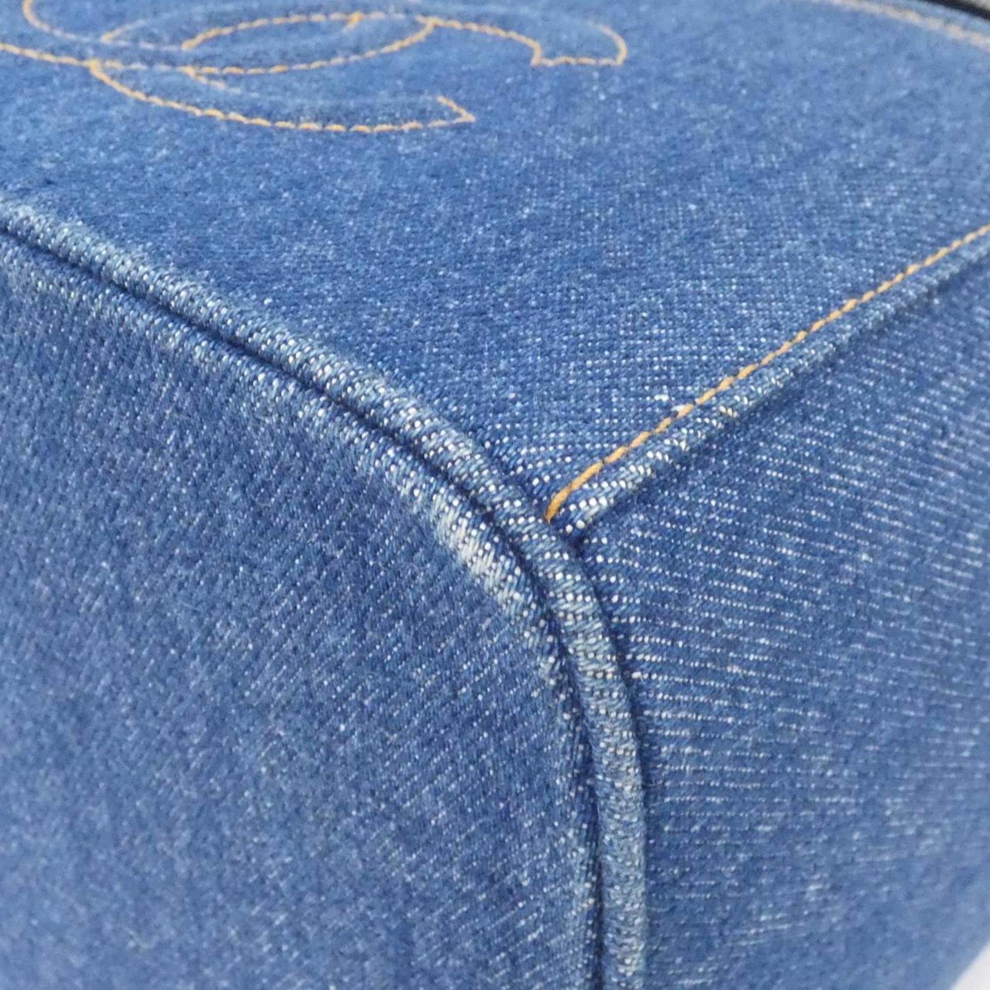 Chanel Blue Denim Handbag