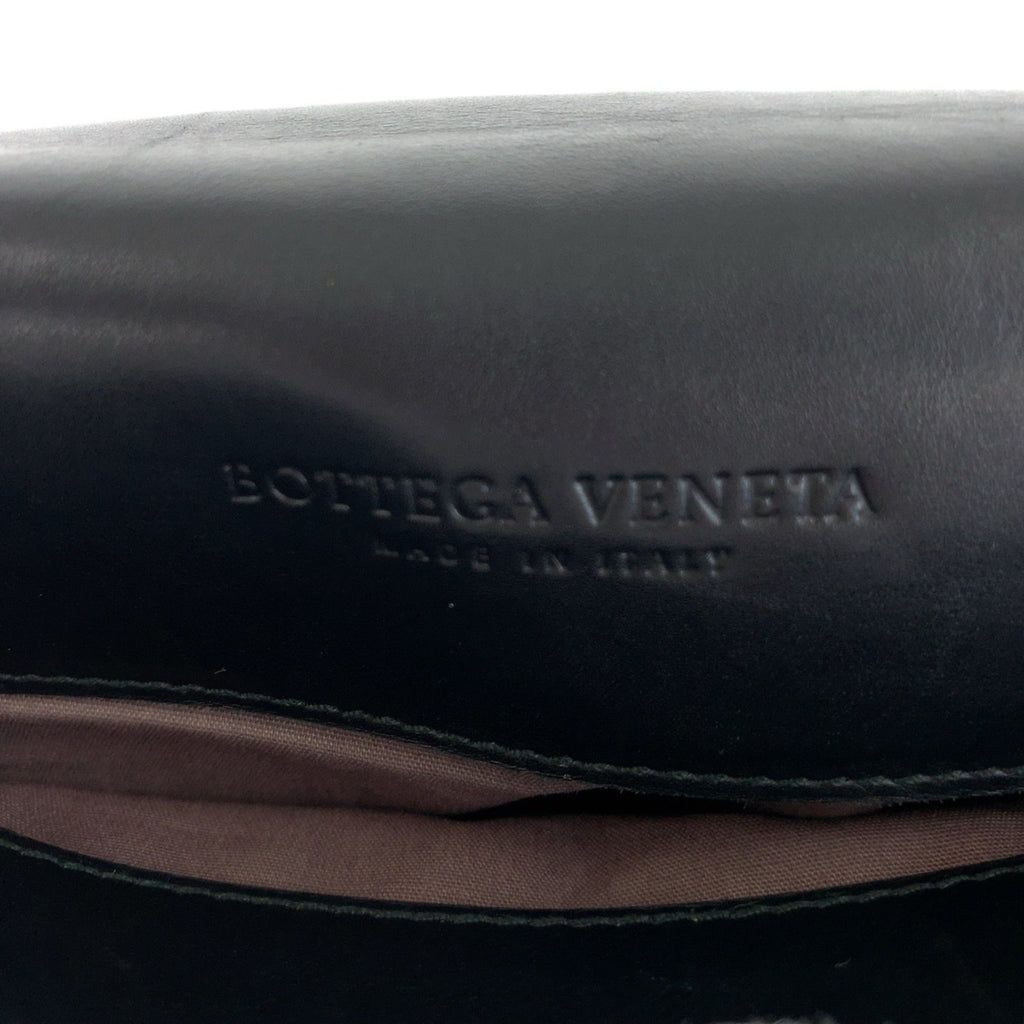 Bottega Veneta Intrecciato Black Leather Briefcase