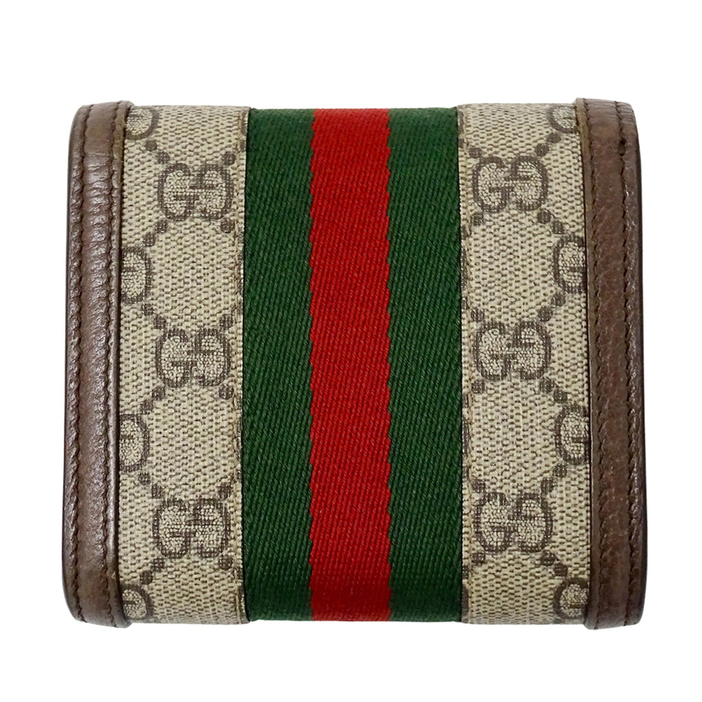 Gucci Beige Brown Gg Supreme Wallet (Bi-Fold) (Pre-Owned)