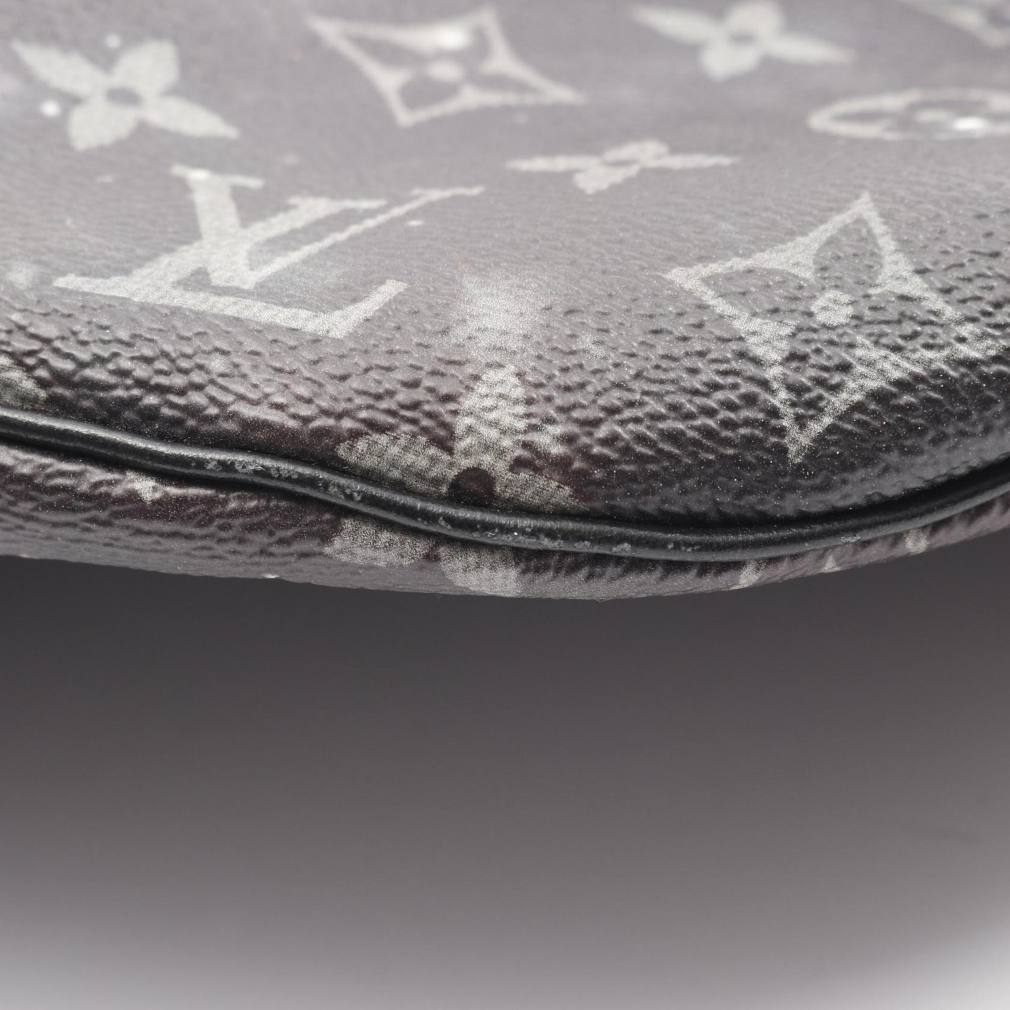 Louis Vuitton Black Gray Coated Canvas Fanny Pack