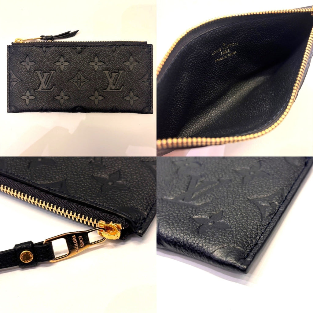 Louis Vuitton Black Infini Monogram Monogram Empreinte Long Wallet