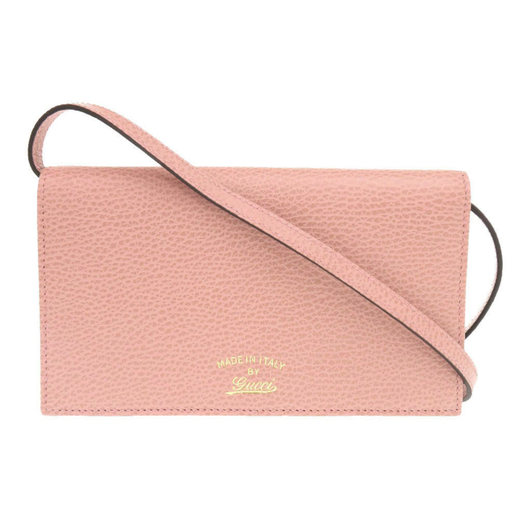Gucci Pink Leather Shoulder Bag (Pre-Owned)