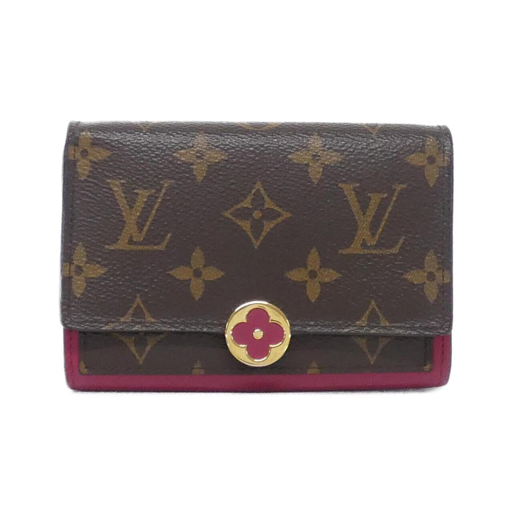 Louis Vuitton Fuchsia Marron Monogram Monogram Coated Canvas Leather Wallet