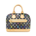 Louis Vuitton Black Multi-Color Coated Canvas Handbag