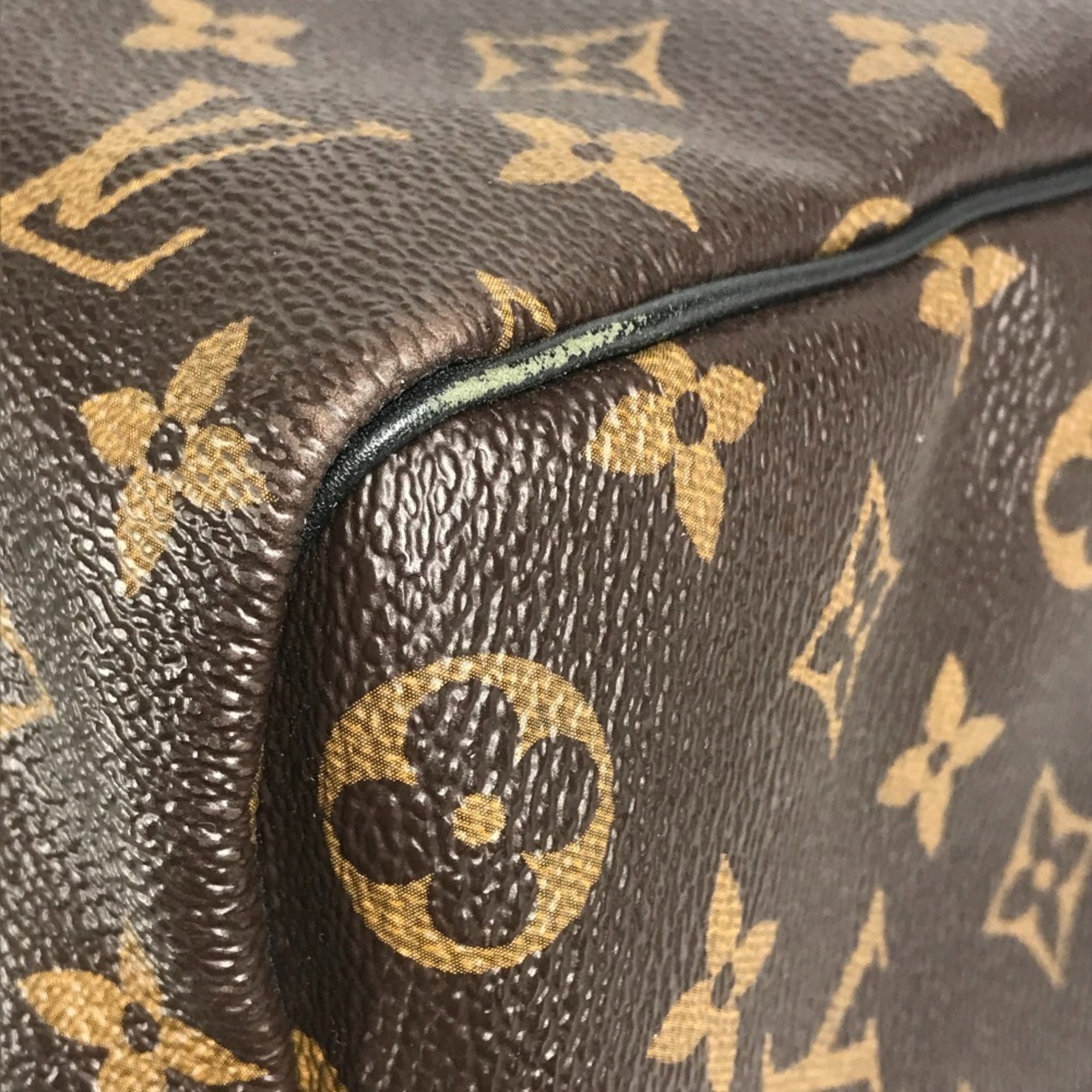Louis Vuitton Monogram Macassar Black Brown Galle Monogram Monogram Boston Bag Shoulder Bag