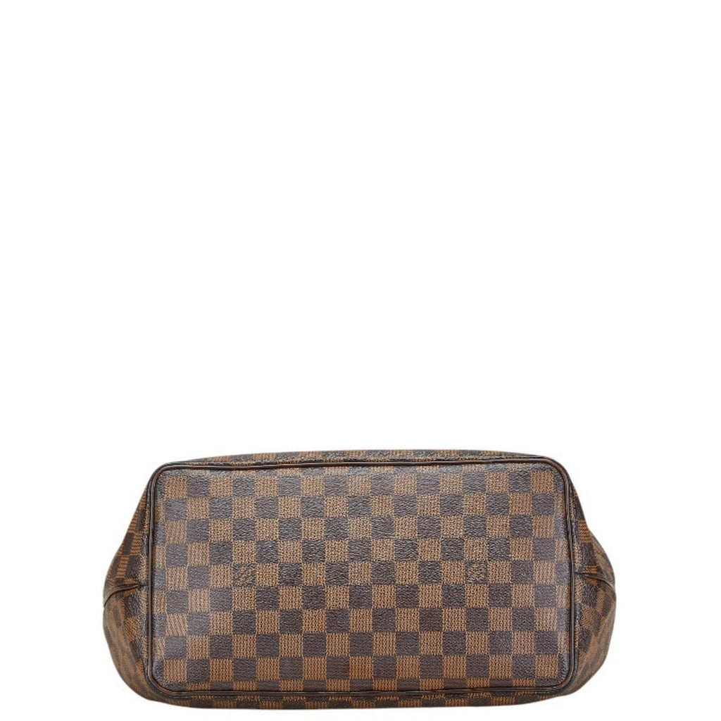 Louis Vuitton Brown Damier Canvas Pvc Leather Shoulder Bag Tote Bag