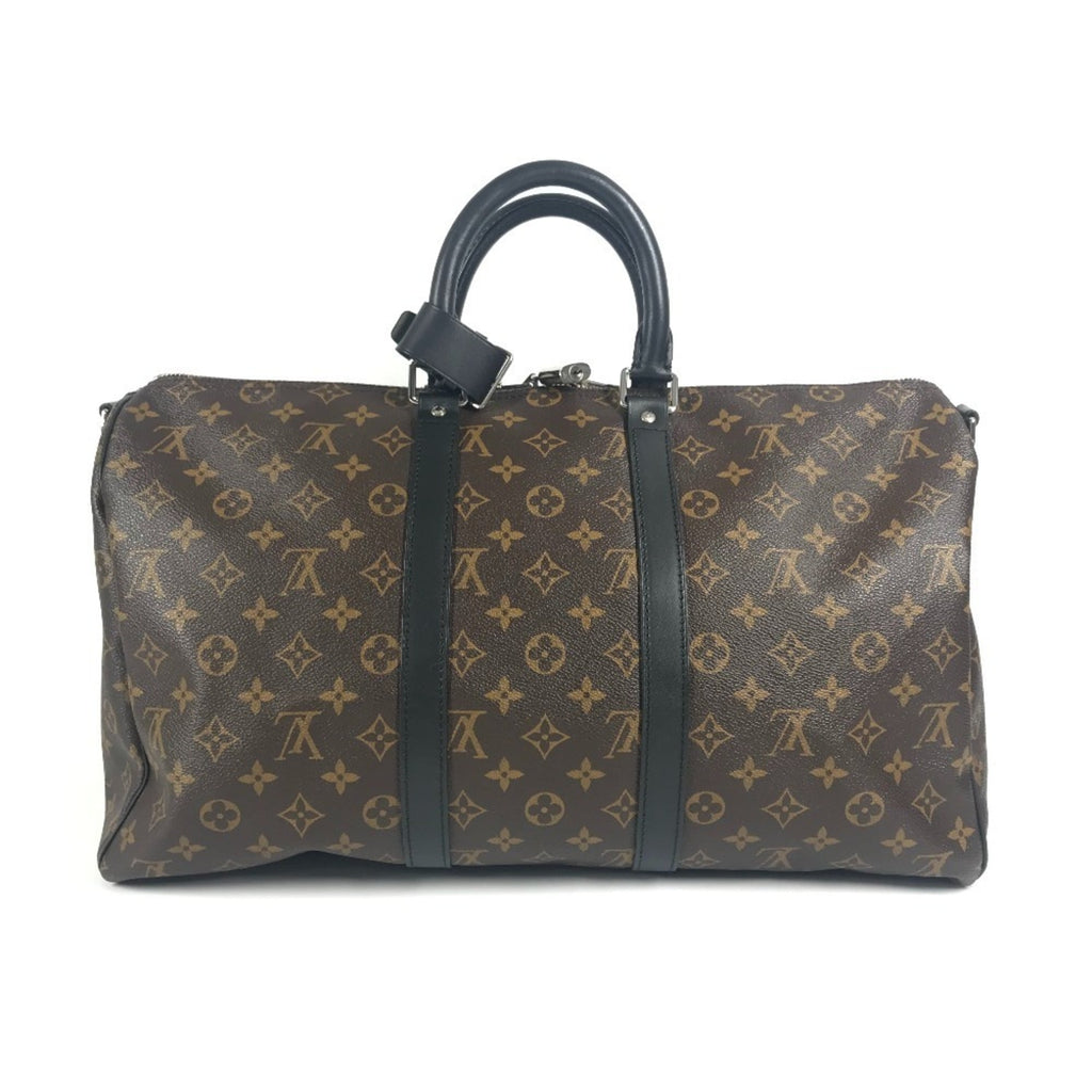 Louis Vuitton Monogram Macassar Black Brown Galle Monogram Monogram Boston Bag Shoulder Bag