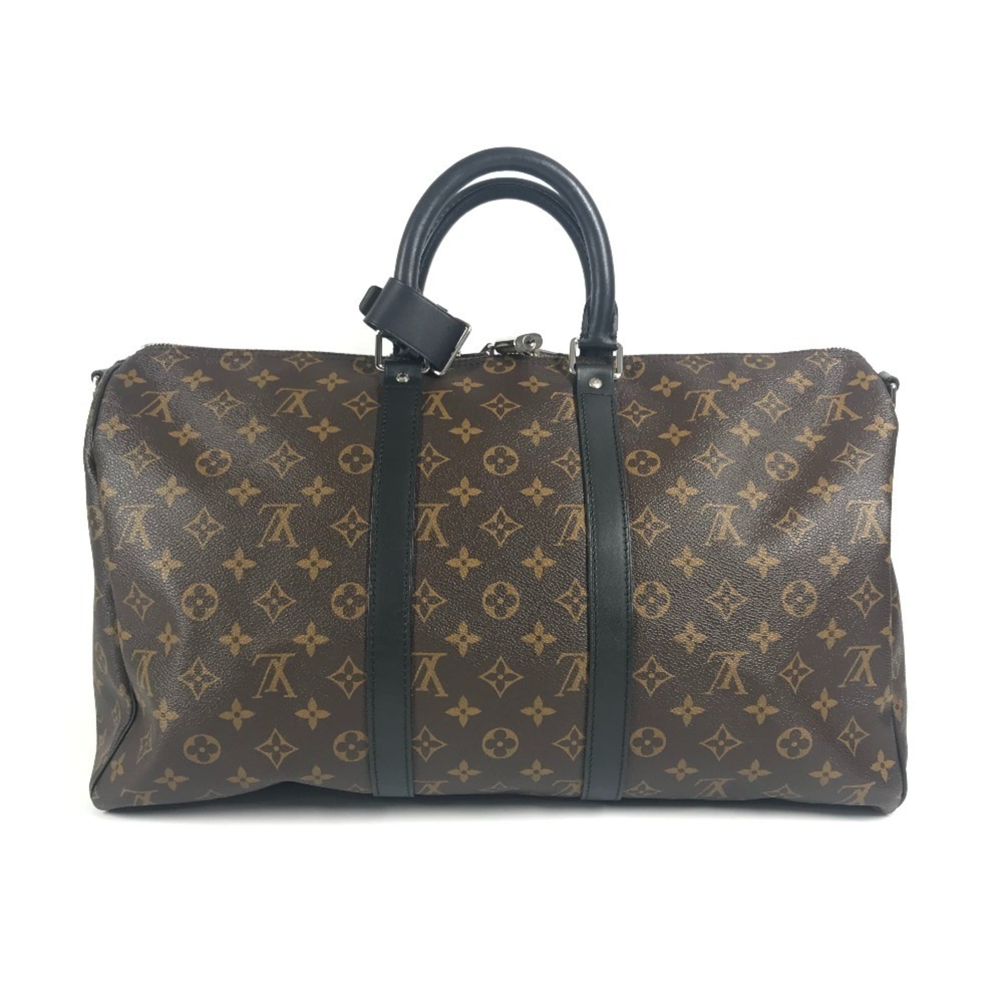 Louis Vuitton Monogram Macassar Black Brown Galle Monogram Monogram Boston Bag Shoulder Bag