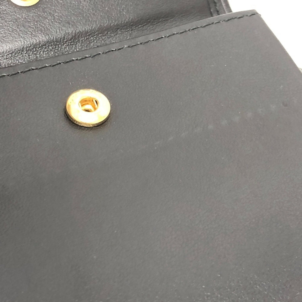 Prada Black Leather Wallet (Bi-Fold)