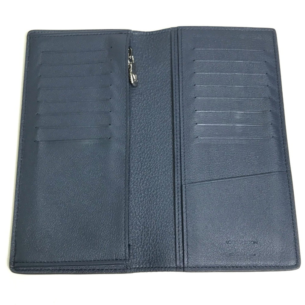 Louis Vuitton Navy Leather Long Wallet