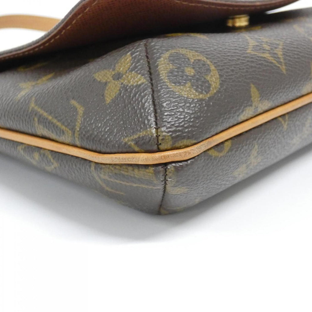 Louis Vuitton Brown Coated Canvas Shoulder Bag
