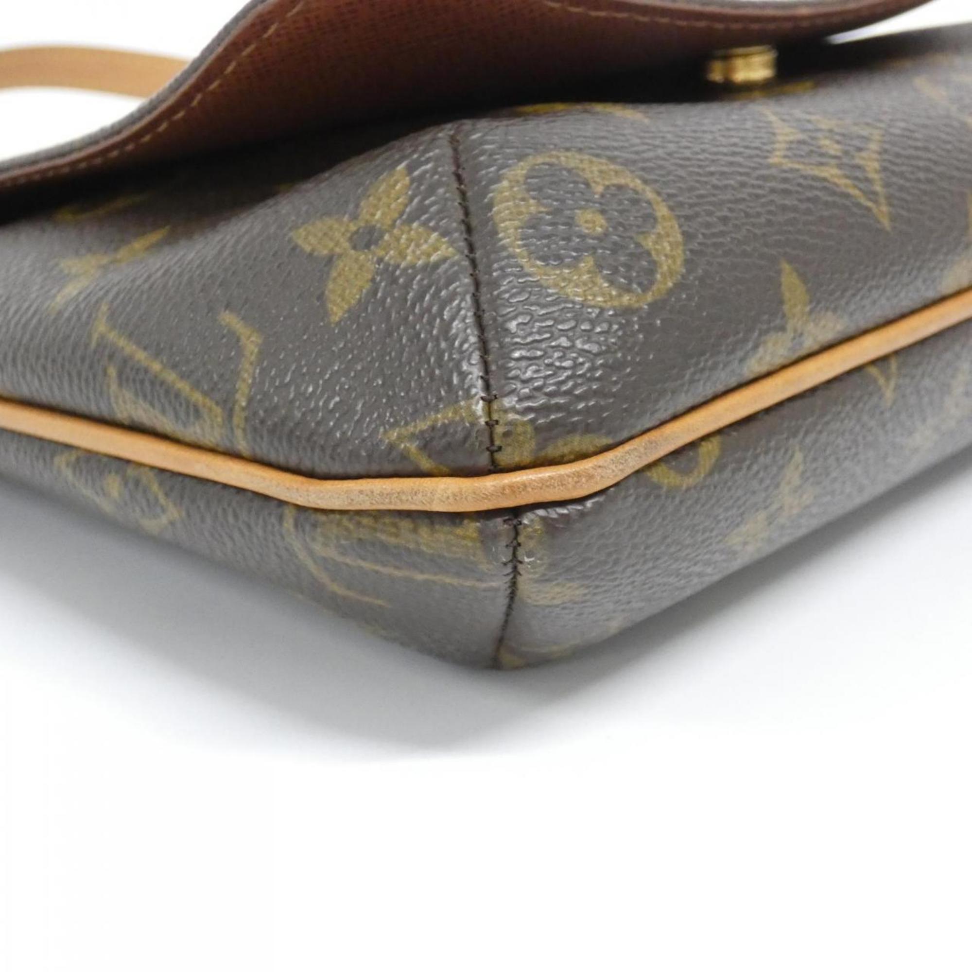 Louis Vuitton Brown Coated Canvas Shoulder Bag