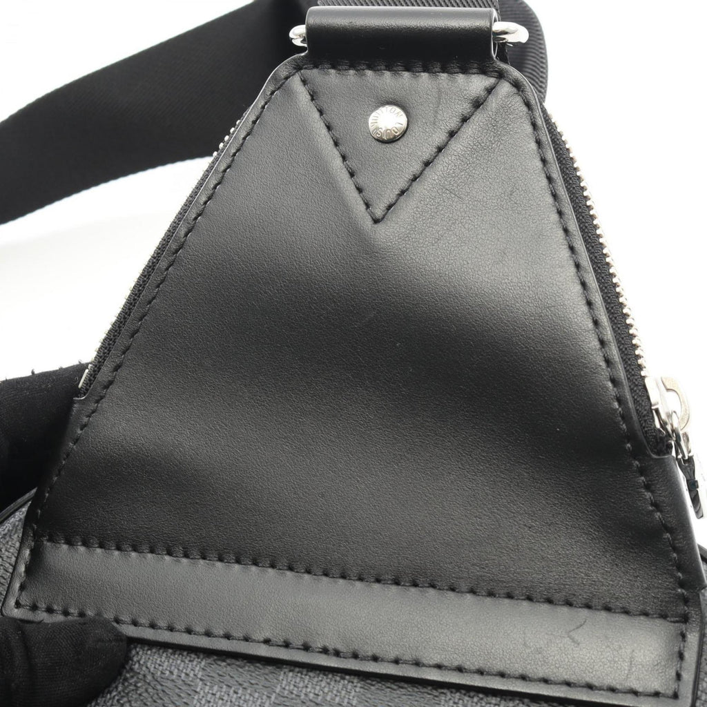 Louis Vuitton Black Damier Graphite Coated Canvas Leather Fanny Pack Sling Bag
