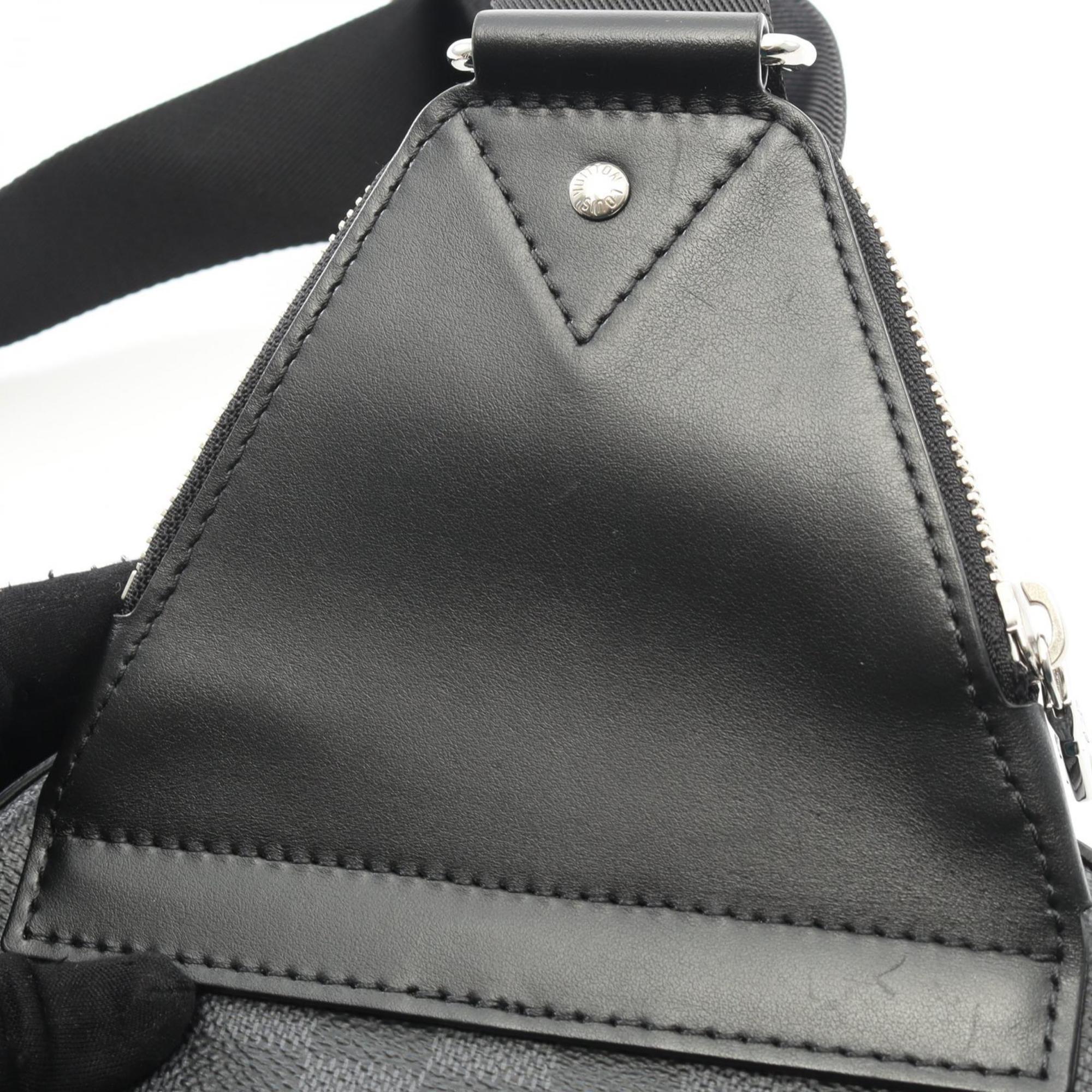 Louis Vuitton Black Damier Graphite Coated Canvas Leather Fanny Pack Sling Bag