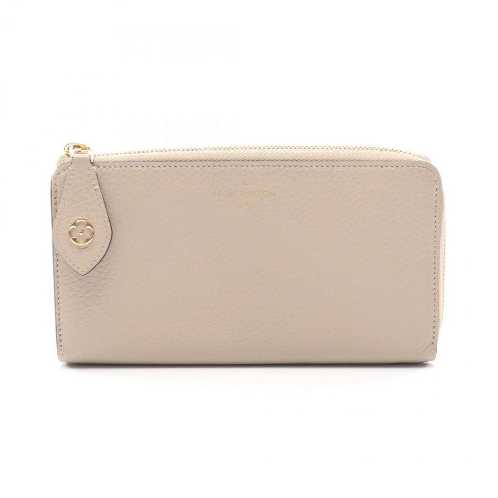 Louis Vuitton Beige Leather Long Wallet