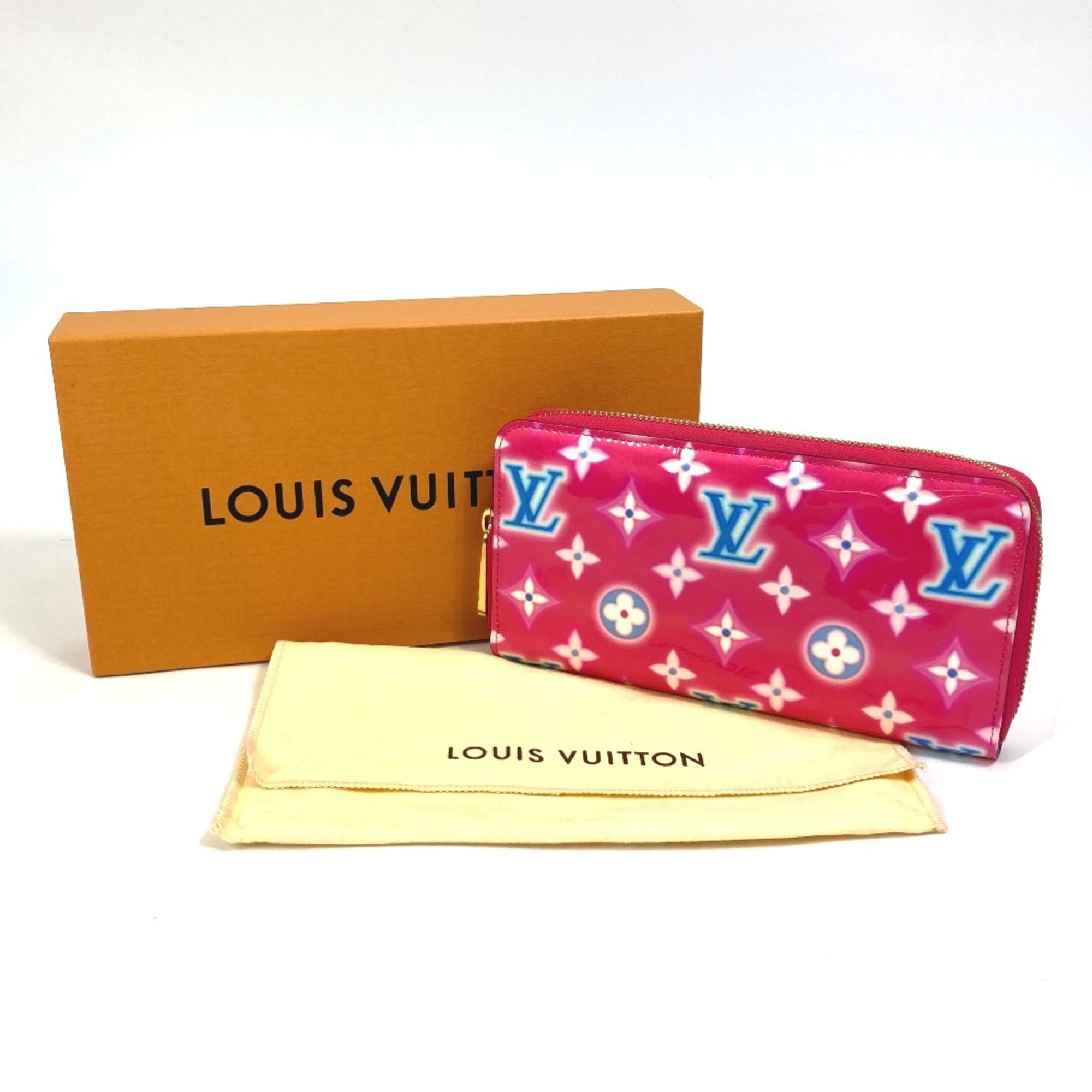 Louis Vuitton Monogram Vernis Pink Monogram Vernis Long Wallet