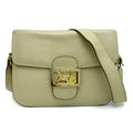 Celine Ivory Leather Shoulder Bag
