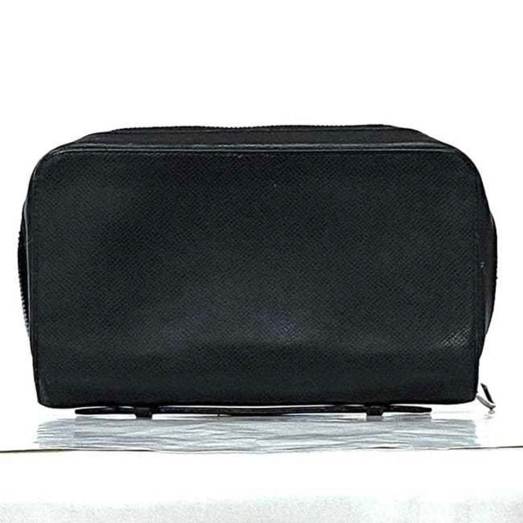 Louis Vuitton Ardoise Black Taiga Leather Long Wallet