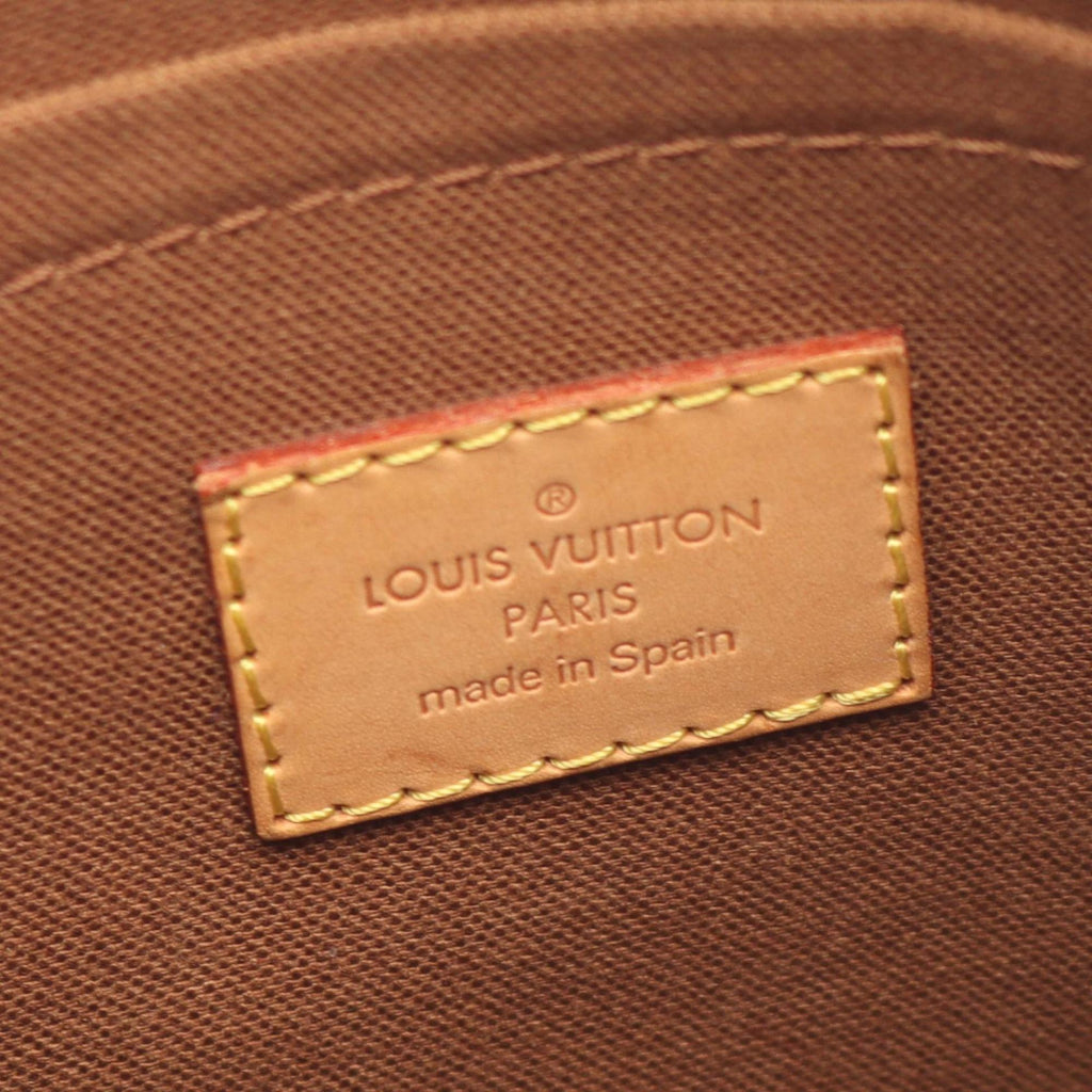 Louis Vuitton Brown Monogram Coated Canvas Leather Shoulder Bag
