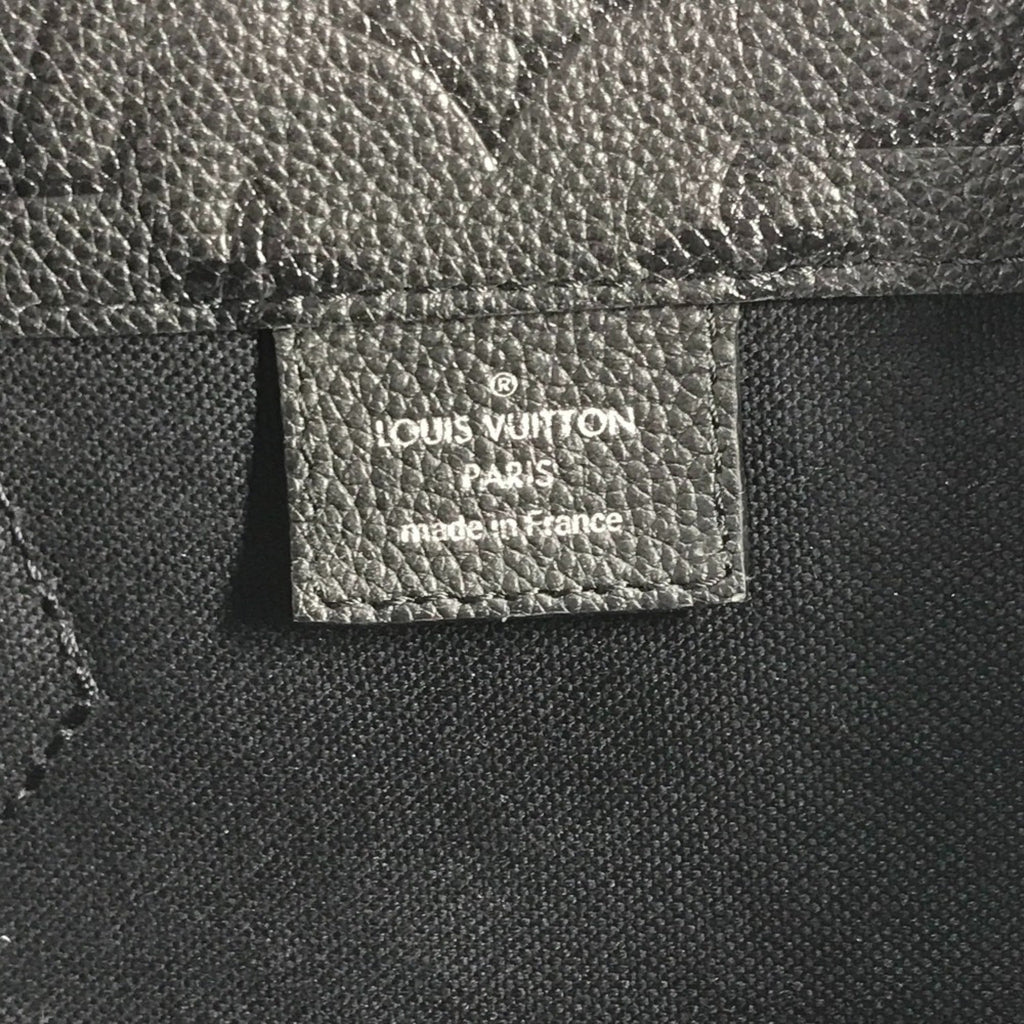 Louis Vuitton Black Noir Monogram Empreinte Shoulder Bag Tote Bag