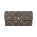 Louis Vuitton Marron Coated Canvas Long Wallet