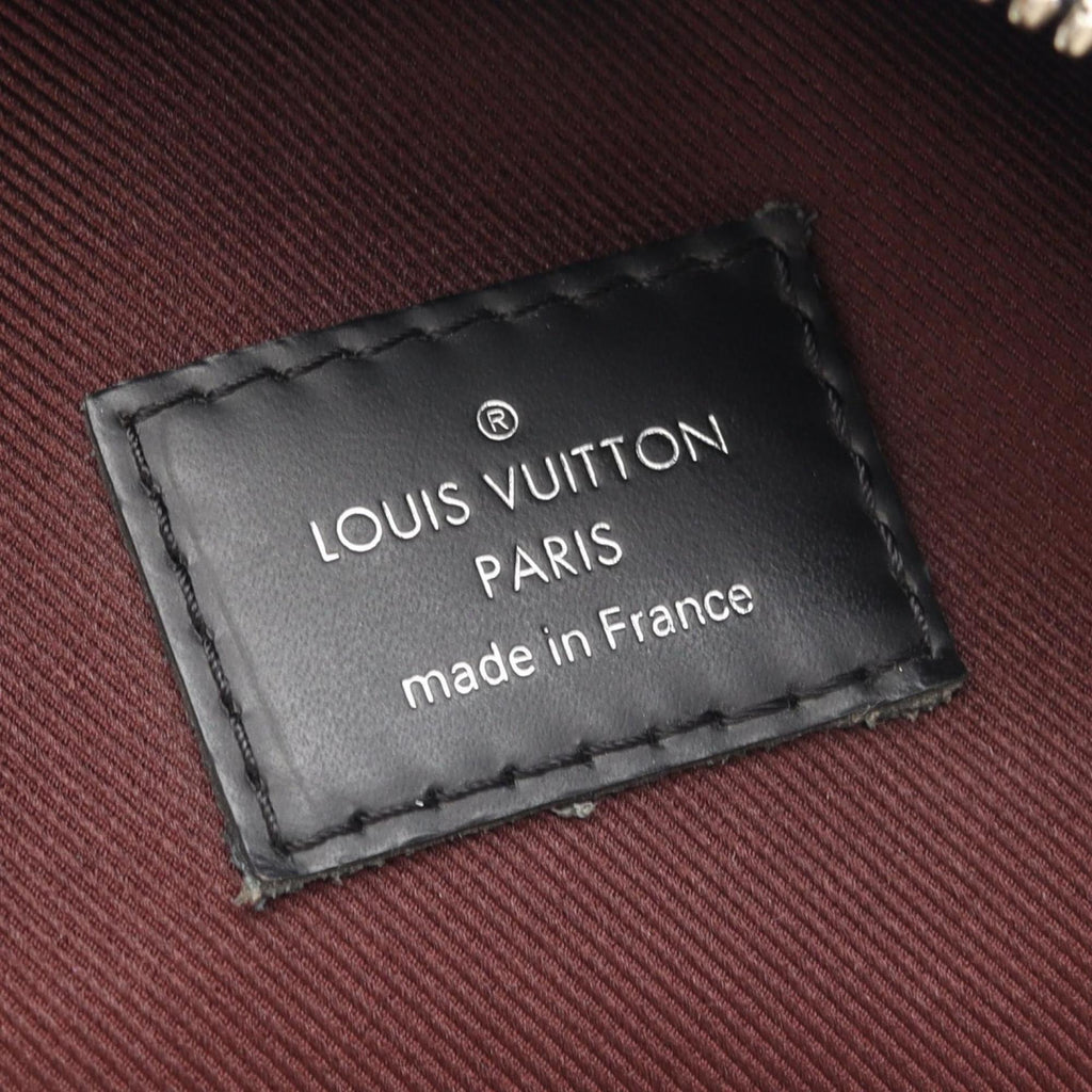 Louis Vuitton Black Brown Monogram Macassar Coated Canvas Leather Backpack