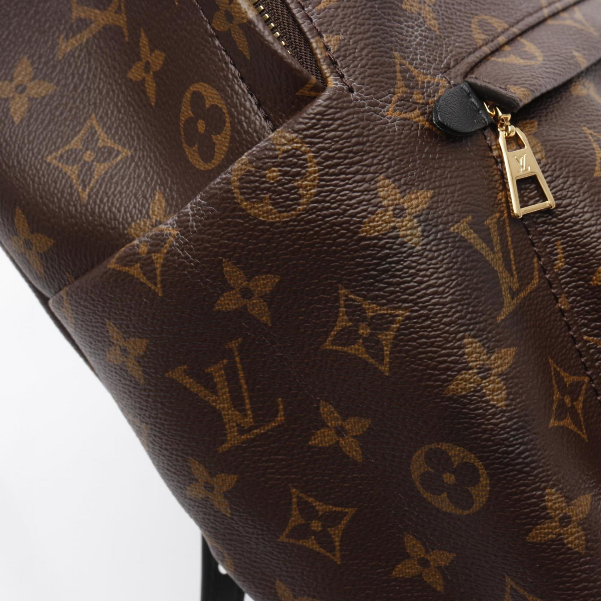 Louis Vuitton Brown Coated Canvas Leather Backpack