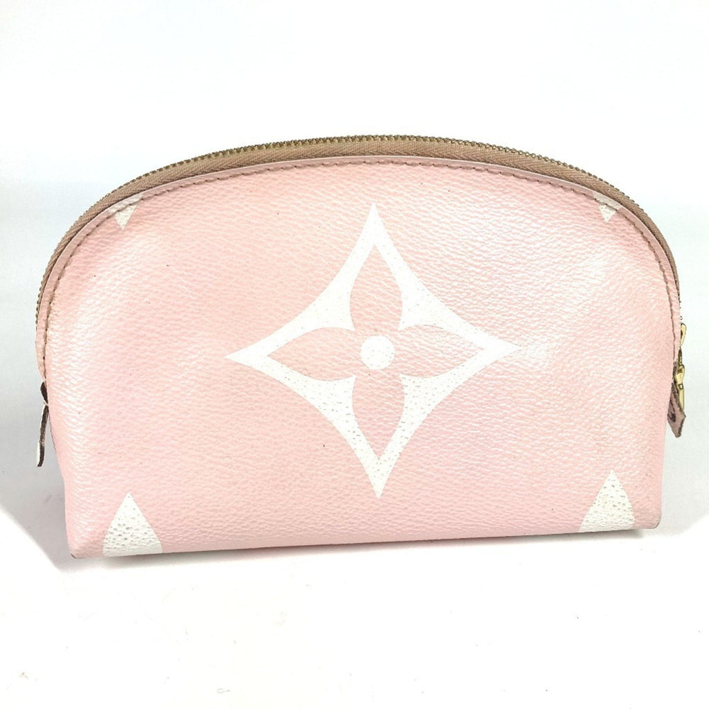 Louis Vuitton Pink Red Color Monogram Pouch
