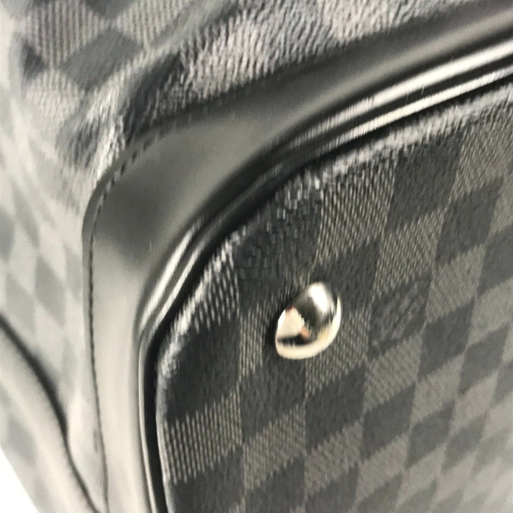 Louis Vuitton Black Damier Graphite Boston Bag Handbag