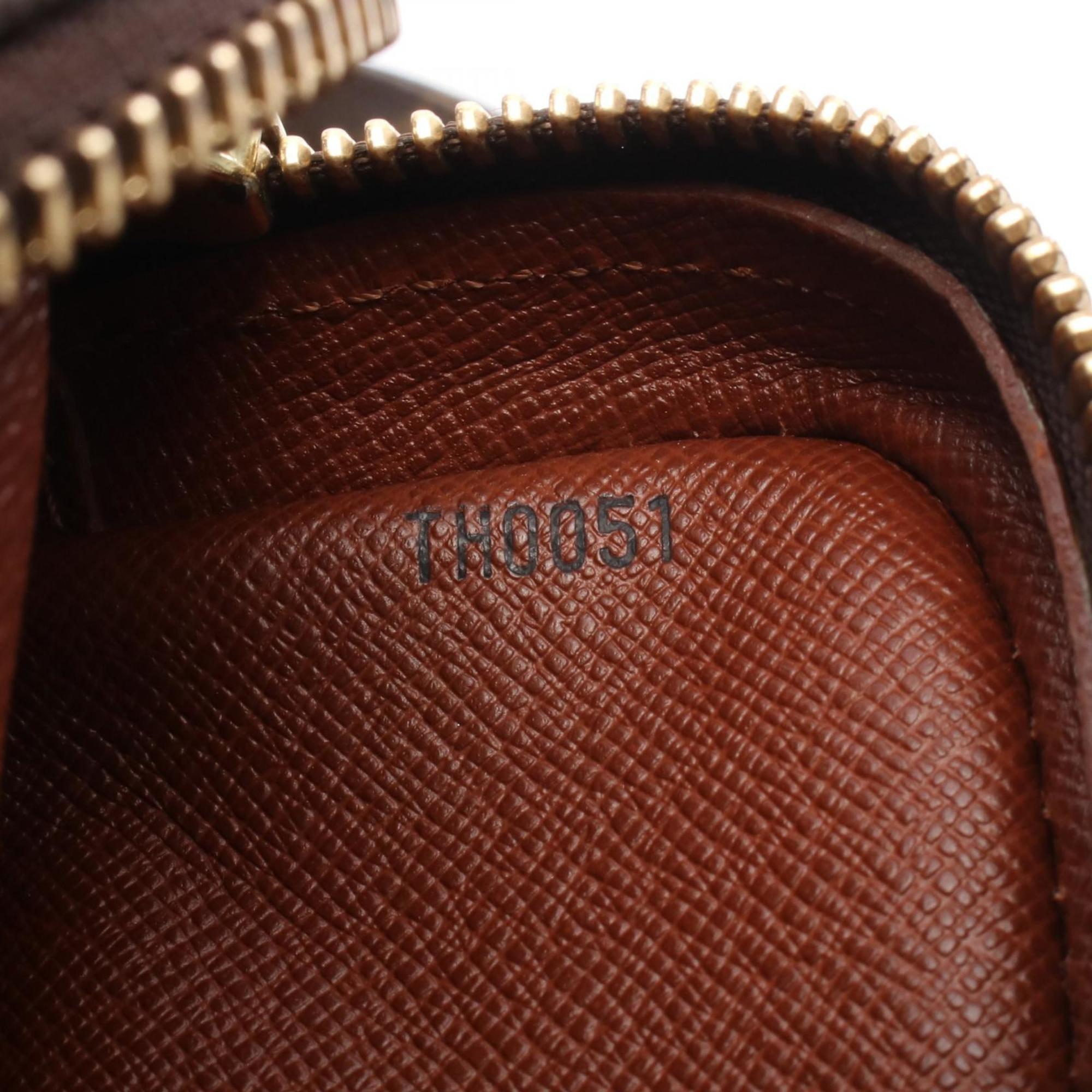Louis Vuitton Brown Monogram Coated Canvas Leather Shoulder Bag