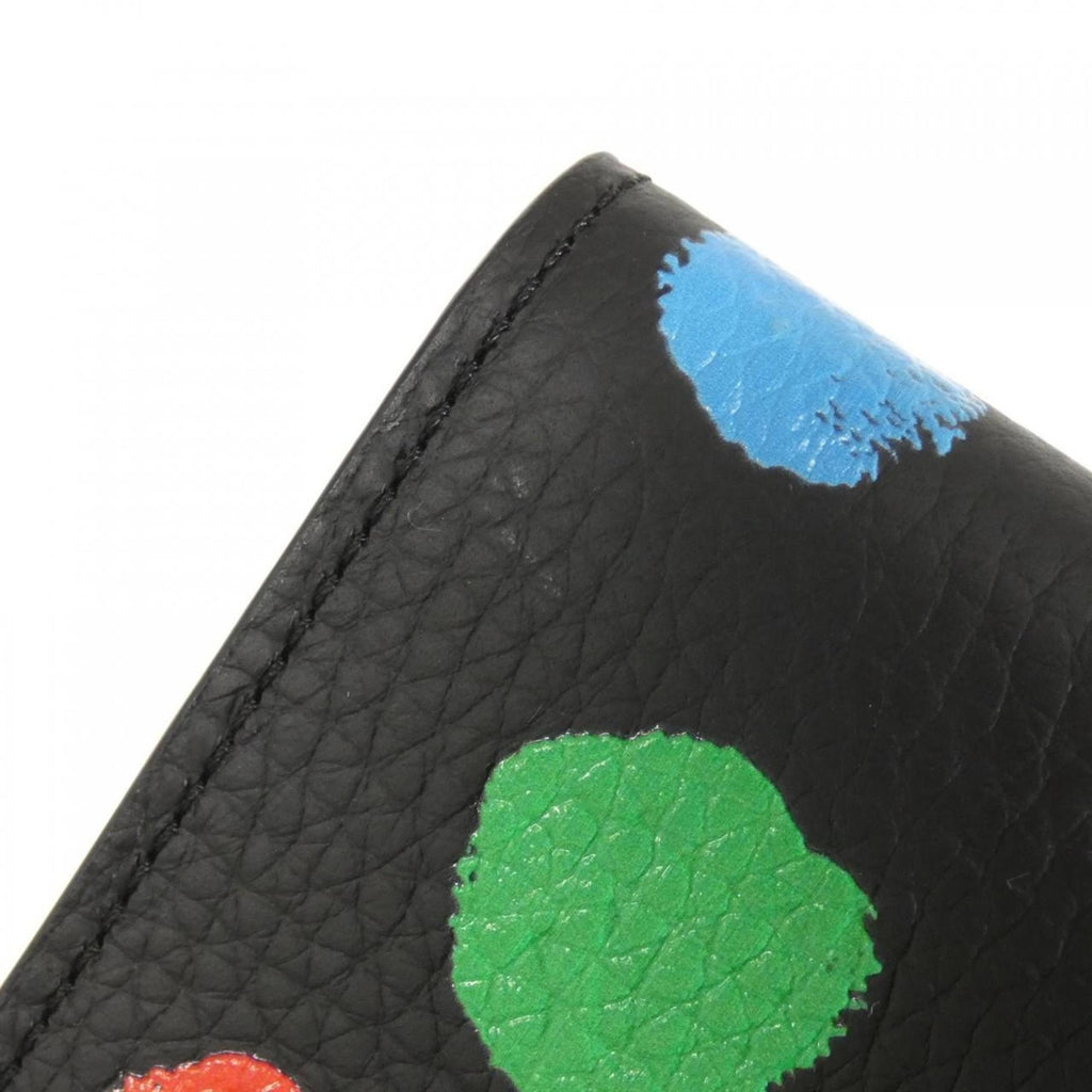 Louis Vuitton Black Leather Wallet (Tri-Fold)