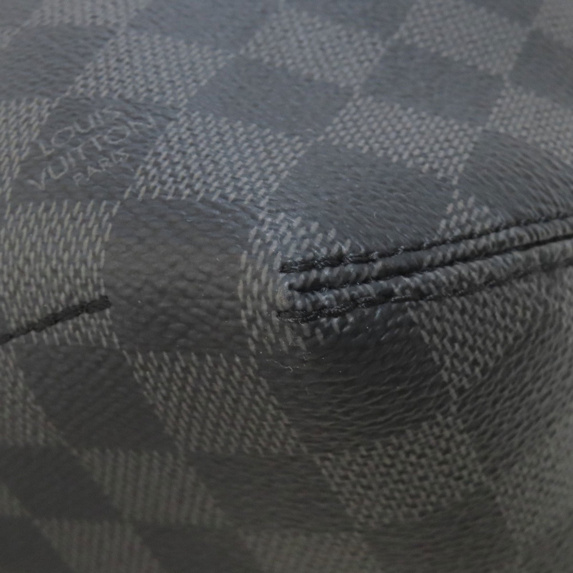 Louis Vuitton Black Damier Canvas Shoulder Bag