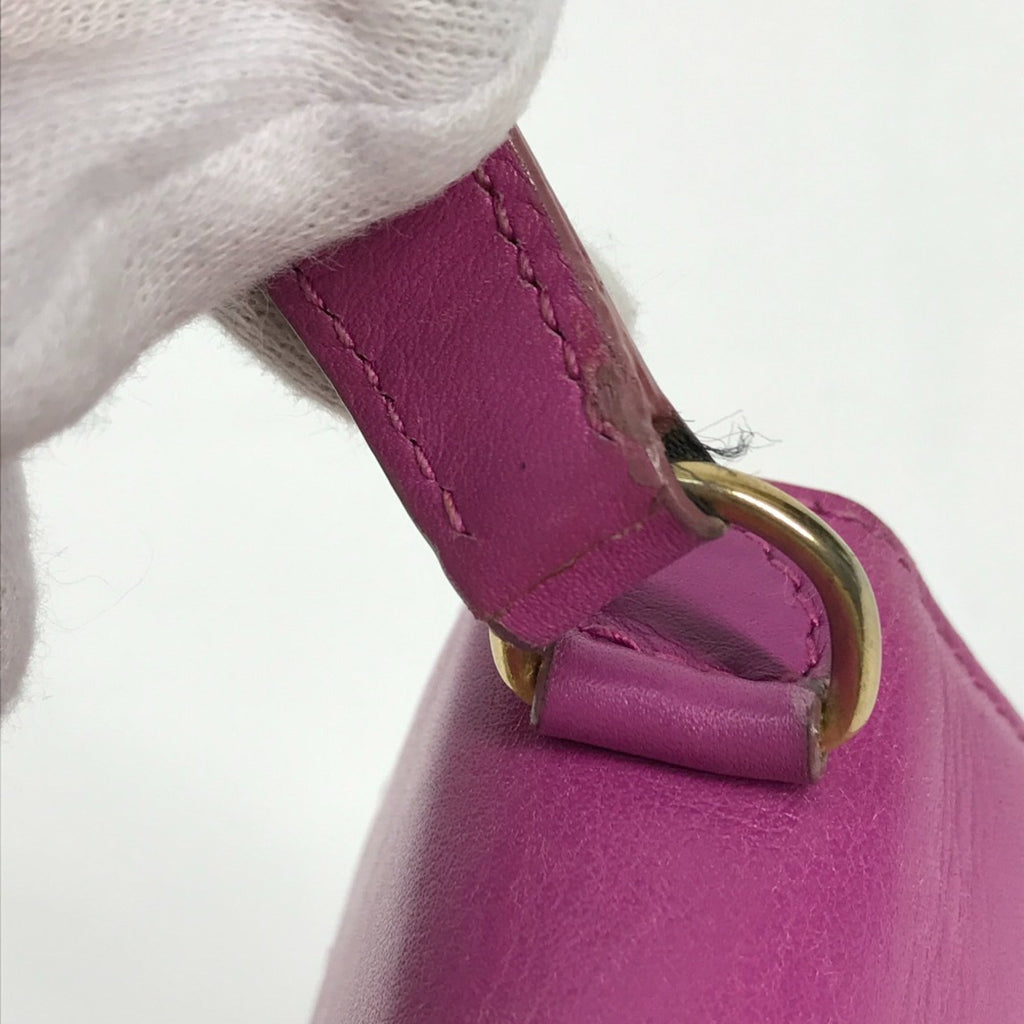 Celine Purple Leather Handbag