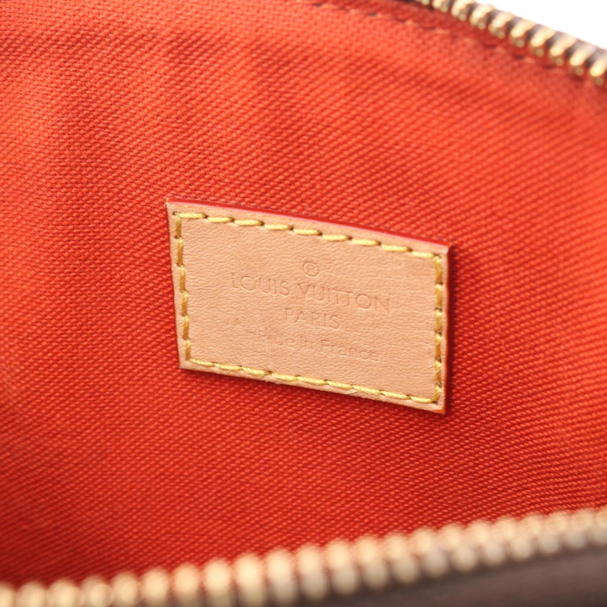 Louis Vuitton Brown Monogram Coated Canvas Leather Handbag