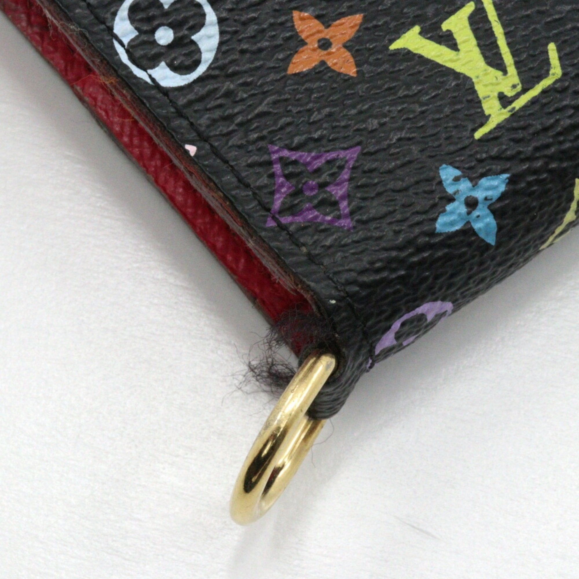Louis Vuitton Monogram Multicolore Black Grenade Multi-Color Pink Monogram Multicolore Long Wallet