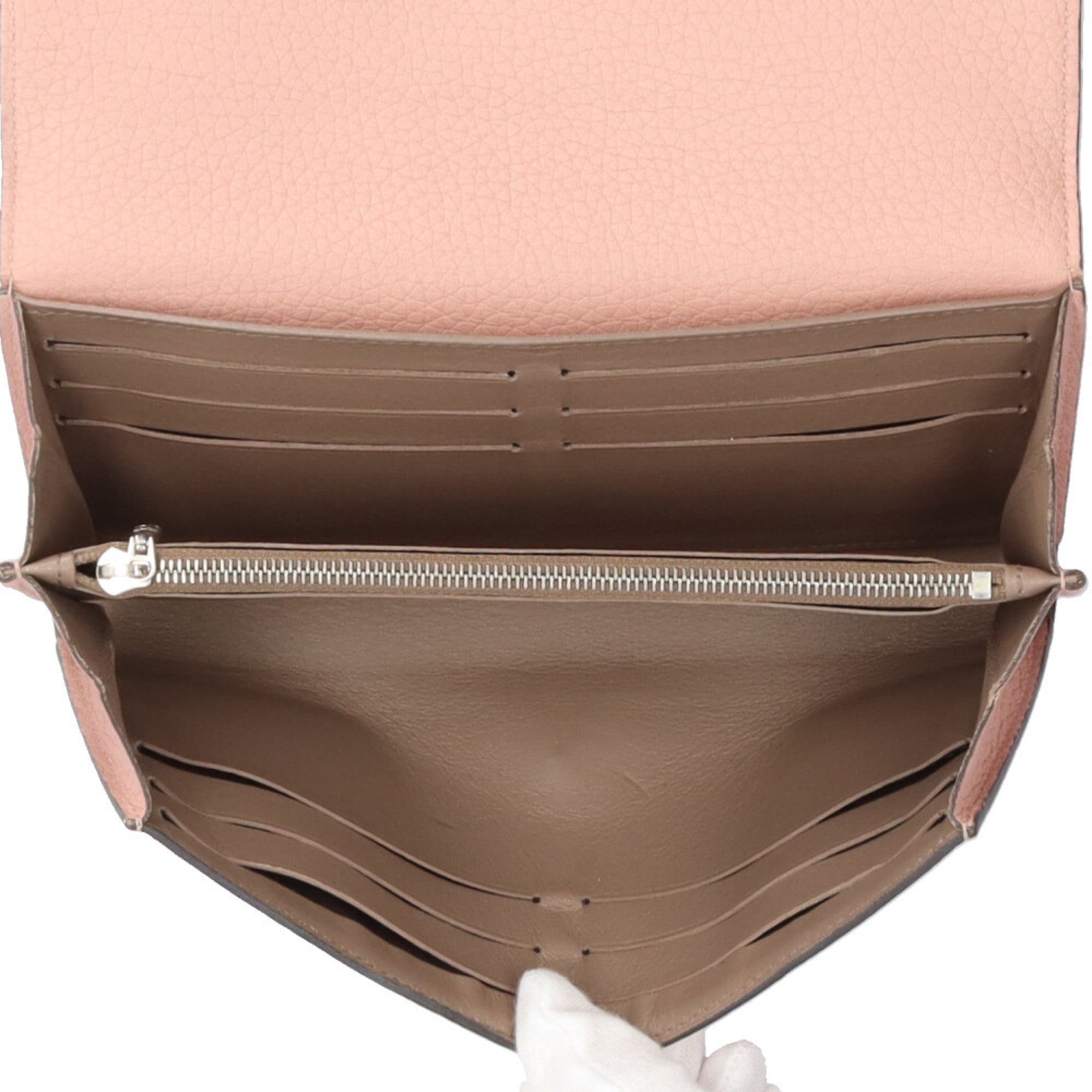 Louis Vuitton Galle Magnolia Or Pink Leather Coin Purse/Coin Case