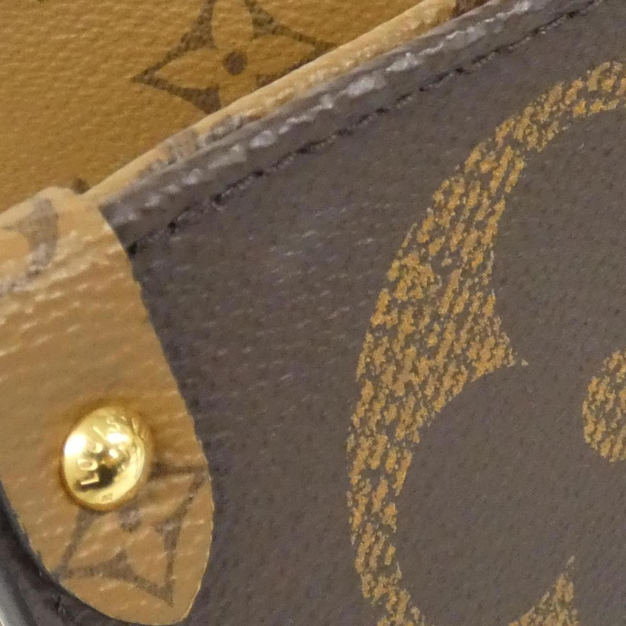 Louis Vuitton Brown Coated Canvas Handbag