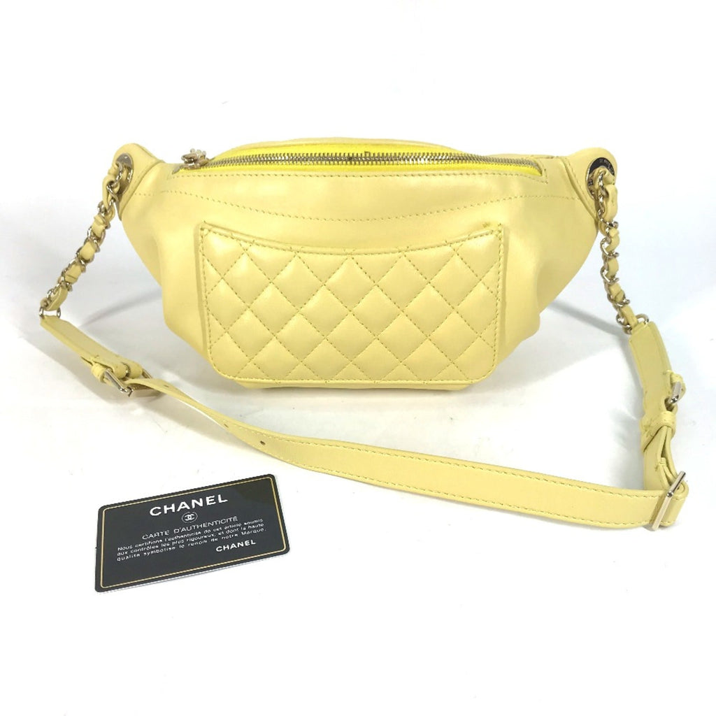 Chanel Yellow Leather Other