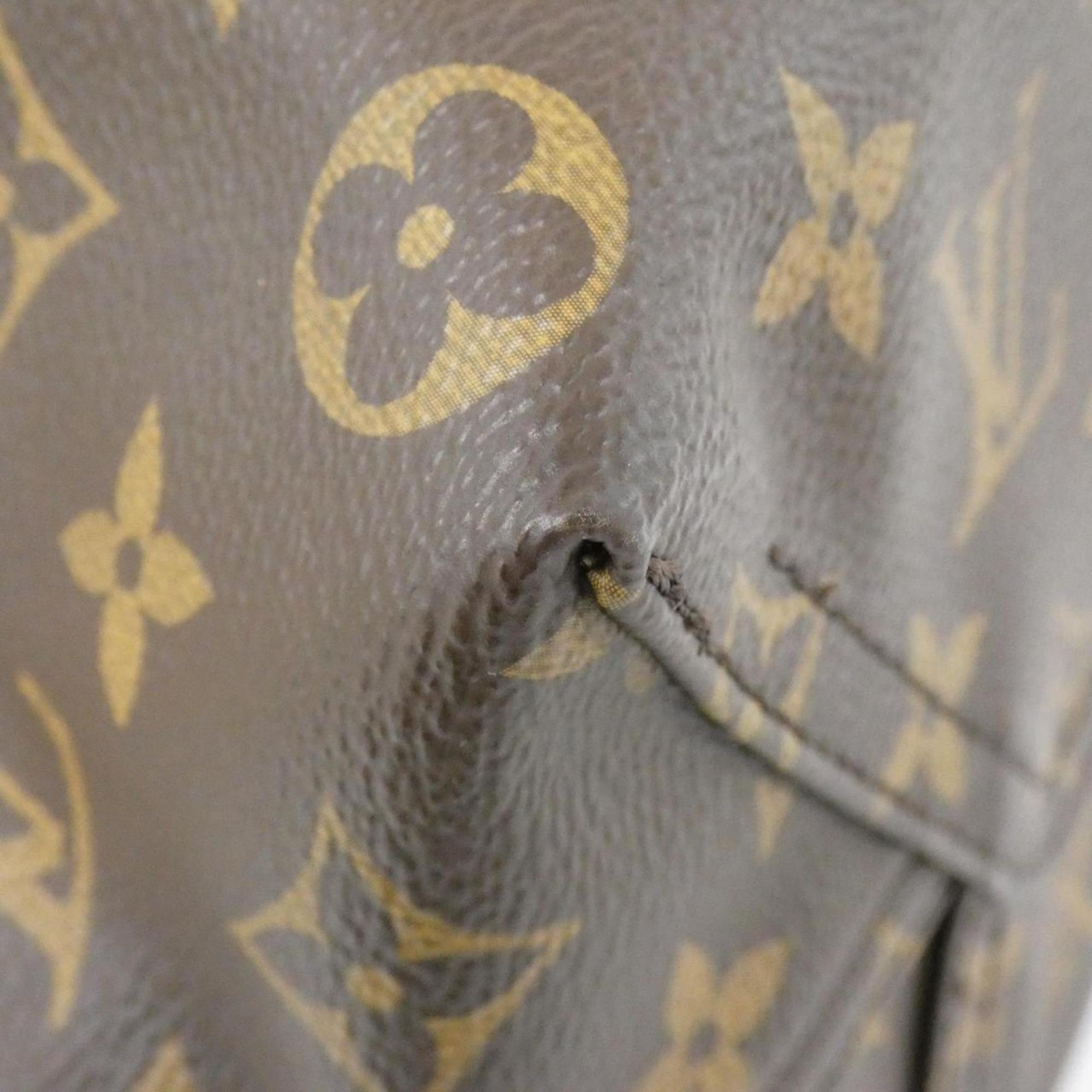 Louis Vuitton Brown Coated Canvas Handbag