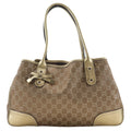 Gucci Gold Gg Canvas Tote Bag (Pre-Owned)