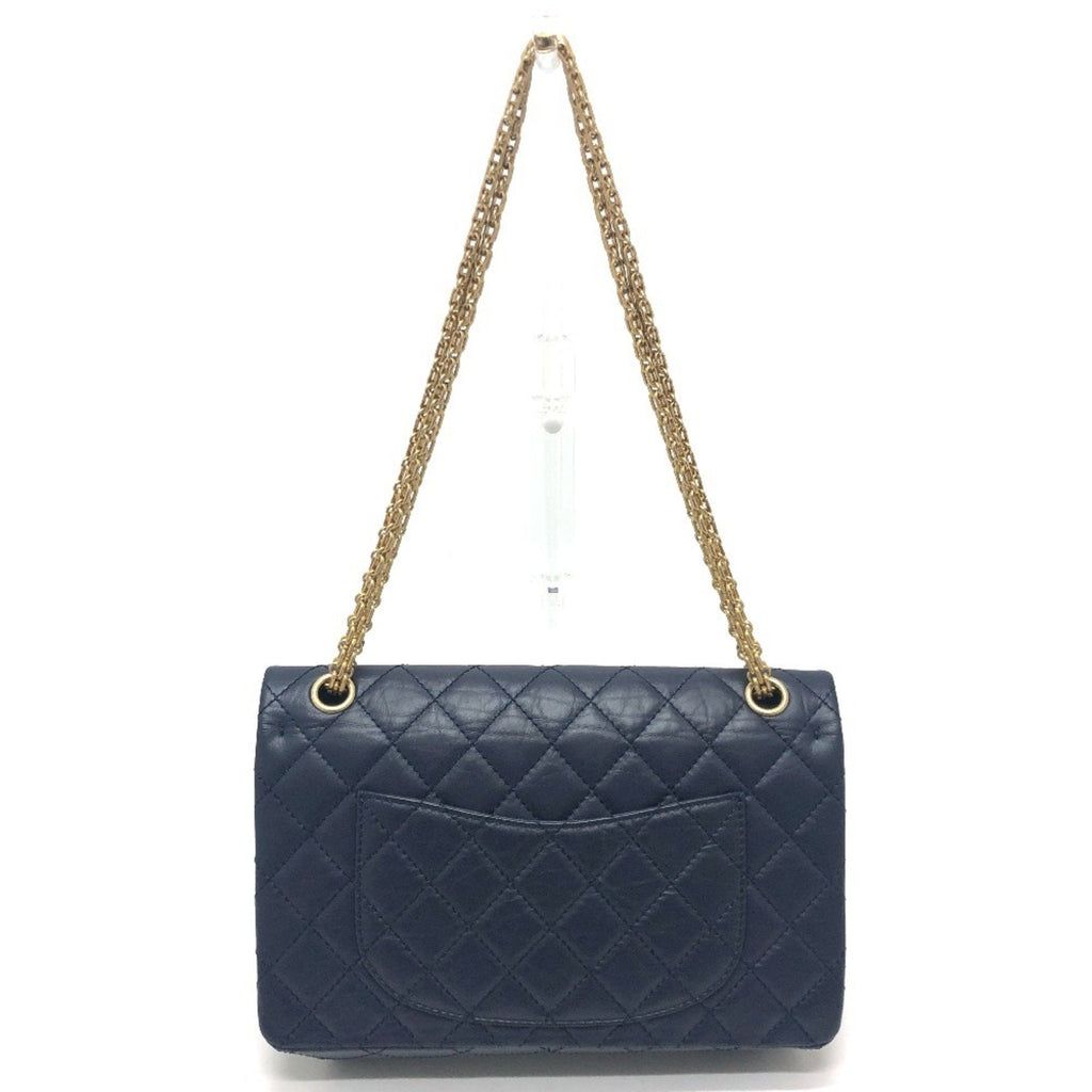 Chanel Navy Leather Shoulder Bag